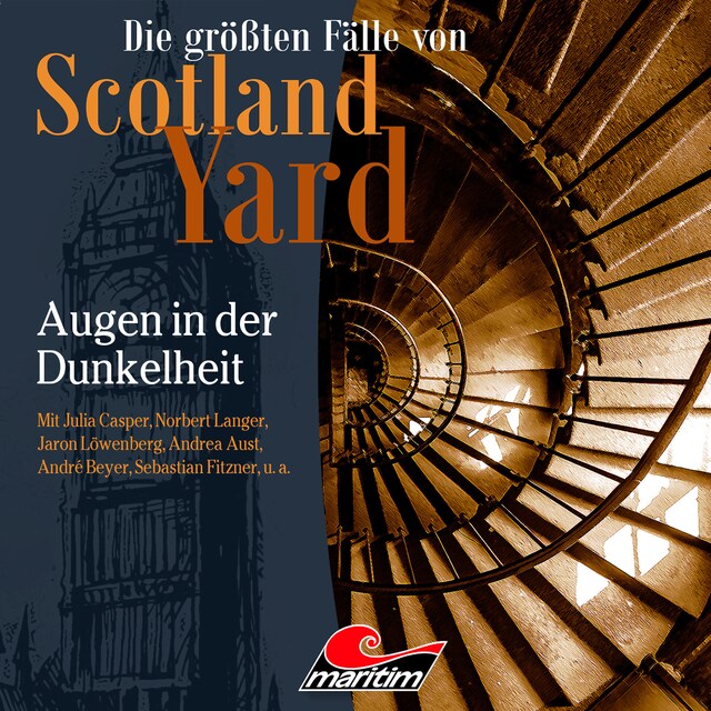 Couverture de livre pour Die größten Fälle von Scotland Yard, Folge 45: Augen in der Dunkelheit