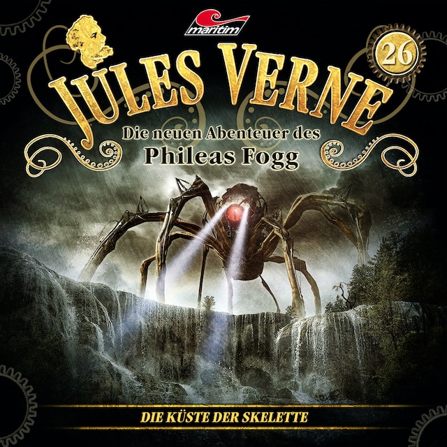 Book cover for Jules Verne, Die neuen Abenteuer des Phileas Fogg, Folge 26: Die Küste der Skelette