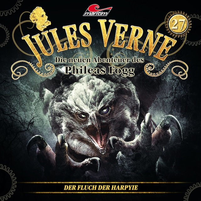 Boekomslag van Jules Verne, Die neuen Abenteuer des Phileas Fogg, Folge 27: Der Fluch der Harpyie