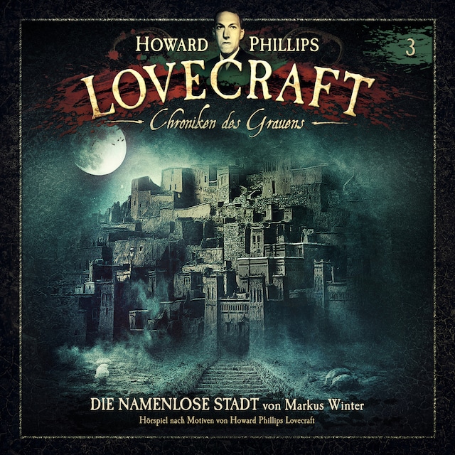 Boekomslag van Lovecraft - Chroniken des Grauens, Akte 3: Die namenlose Stadt