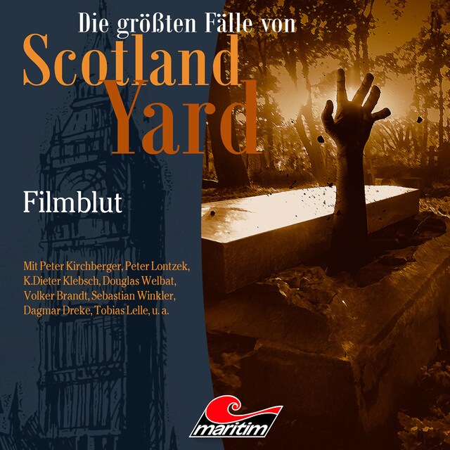 Kirjankansi teokselle Die größten Fälle von Scotland Yard, Folge 48: Filmblut