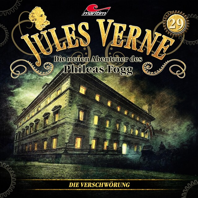 Jules Verne, Die neuen Abenteuer des Phileas Fogg, Folge 29: Die Verschwörung Book cover for Jules Verne, Die neuen Abenteuer des Phileas Fogg, Folge 29: Die Verschwörung