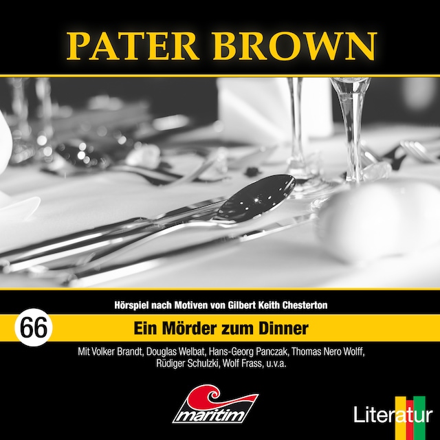 Couverture de livre pour Pater Brown, Folge 66: Ein Mörder zum Dinner