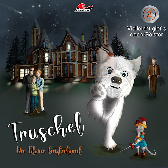 Kirjankansi teokselle Truschel der kleine Geisterhund, Folge 2: Vielleicht gibt es doch Geister