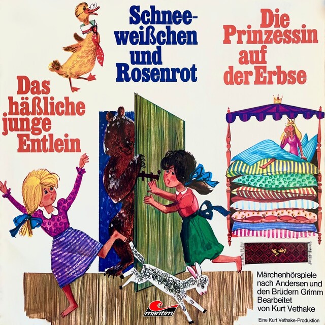 Kirjankansi teokselle Das häßliche junge Entlein / Schneeweißchen und Rosenrot / Die Prinzessin auf der Erbse