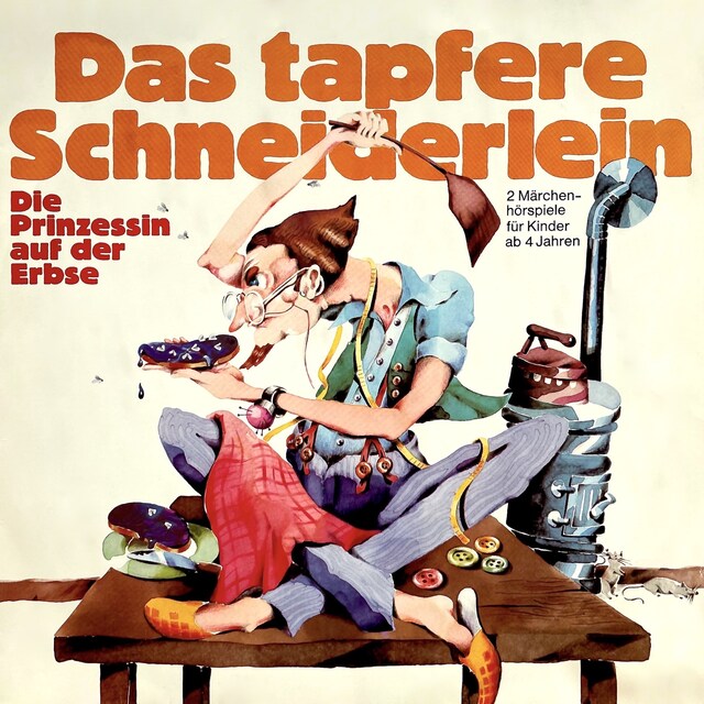 Copertina del libro per Gebrüder Grimm, Das tapfere Schneiderlein / Die Prinzessin auf der Erbse