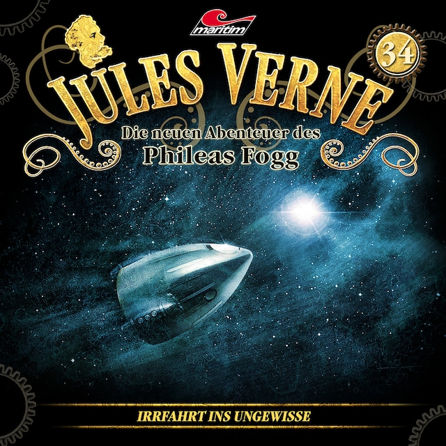 Bogomslag for Jules Verne, Die neuen Abenteuer des Phileas Fogg, Folge 34: Irrfahrt ins Ungewisse