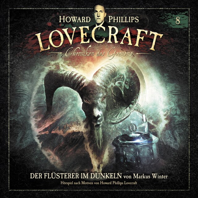 Bokomslag för Lovecraft - Chroniken des Grauens, Akte 8: Der Flüsterer im Dunkeln