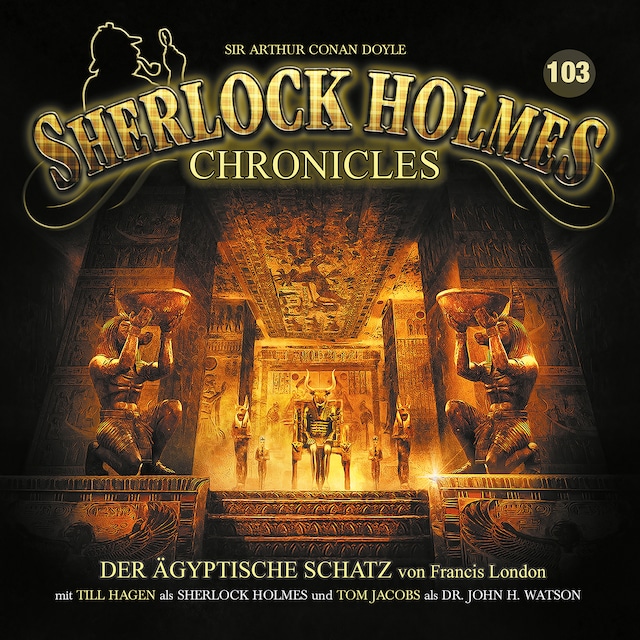 Boekomslag van Sherlock Holmes Chronicles, Folge 103: Der ägyptische Schatz