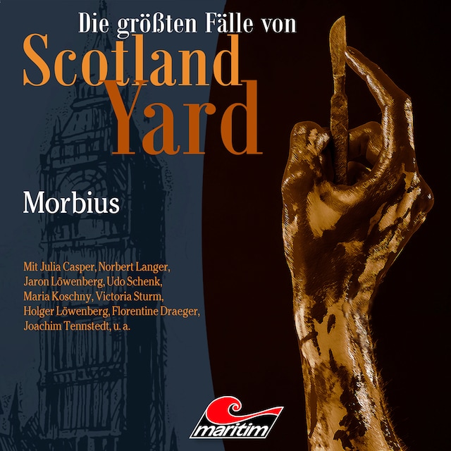 Die größten Fälle von Scotland Yard, Folge 56: Morbius Book cover for Die größten Fälle von Scotland Yard, Folge 56: Morbius