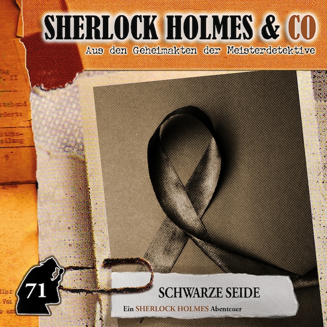 Kirjankansi teokselle Sherlock Holmes & Co, Folge 71: Schwarze Seide