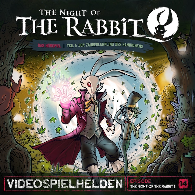 Kirjankansi teokselle Videospielhelden, Folge 14: The Night of the Rabbit I: Der Zauberlehrling des Kaninchens