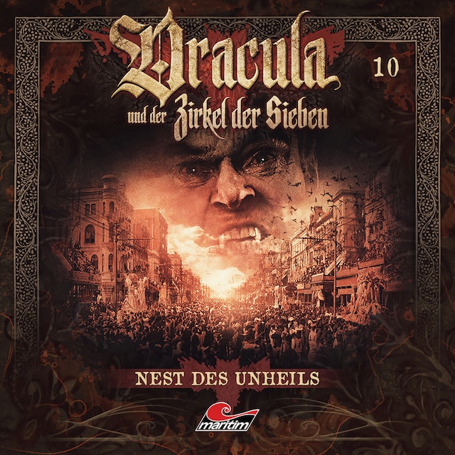 Couverture de livre pour Dracula und der Zirkel der Sieben, Folge 10: Nest des Unheils