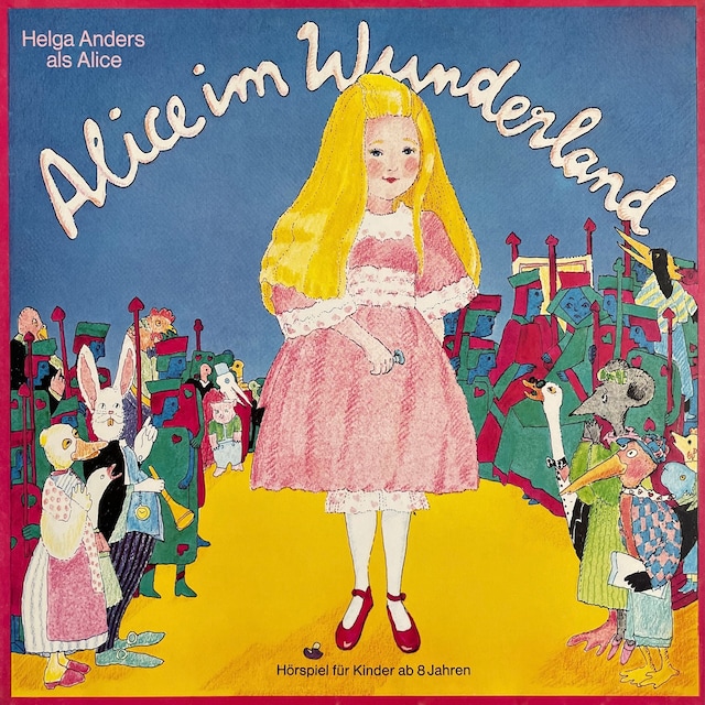 Kirjankansi teokselle Alice im Wunderland
