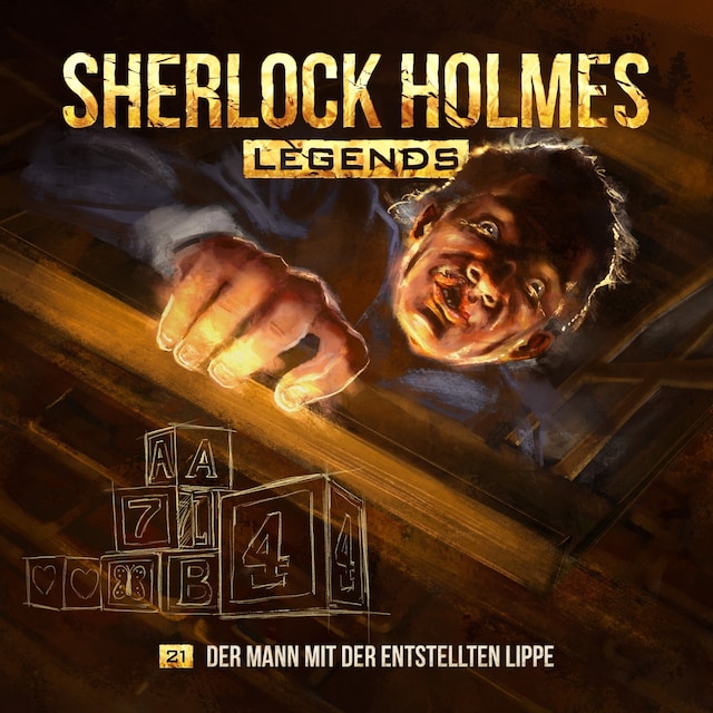 Couverture de livre pour Sherlock Holmes Legends, Folge 21: Der Mann mit der entstellten Lippe
