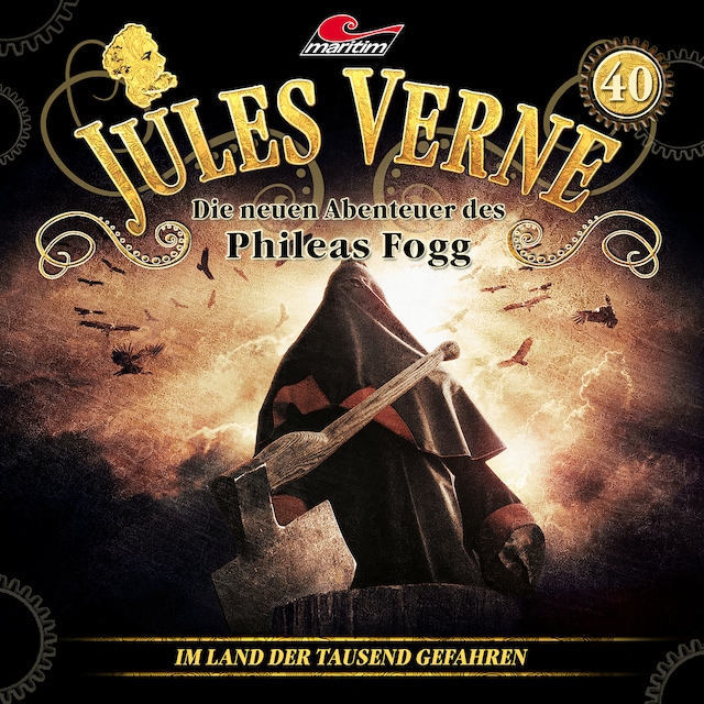 Book cover for Jules Verne, Die neuen Abenteuer des Phileas Fogg, Folge 40: Im Land der tausend Gefahren