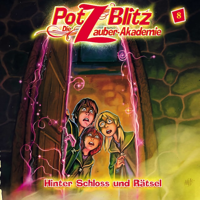 Boekomslag van Potz Blitz - Die Zauber-Akademie, Folge 8: Hinter Schloss und Rätsel
