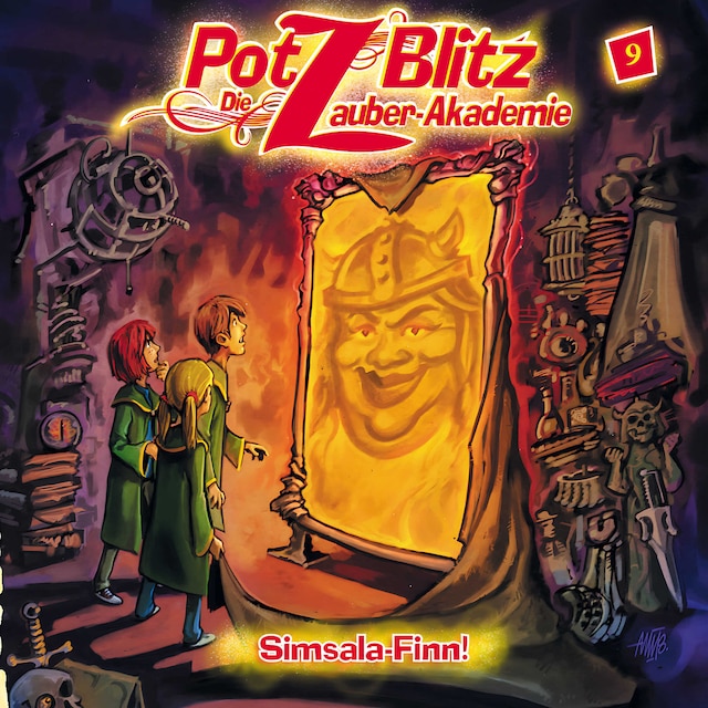Couverture de livre pour Potz Blitz - Die Zauber-Akademie, Folge 9: Simsala-Finn