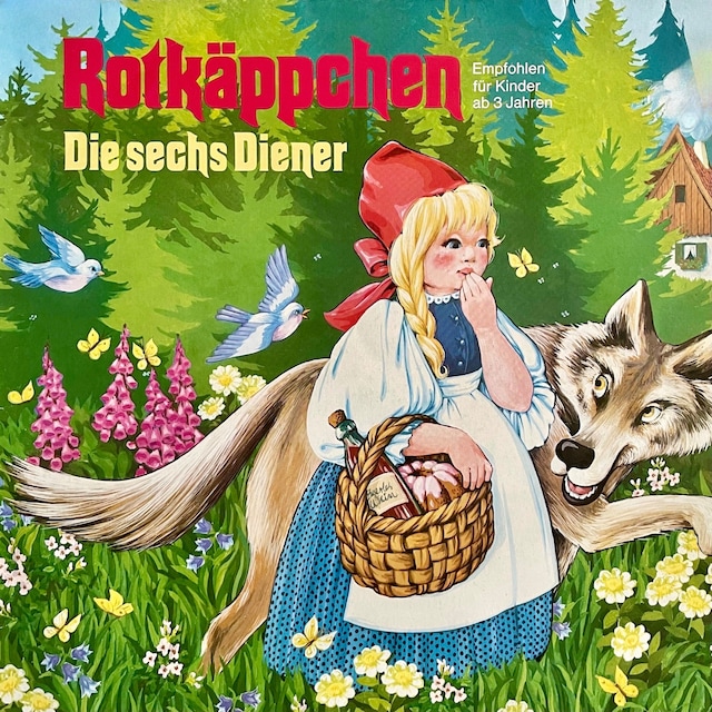 Buchcover für Gebrüder Grimm - Rotkäppchen / Die sechs Diener