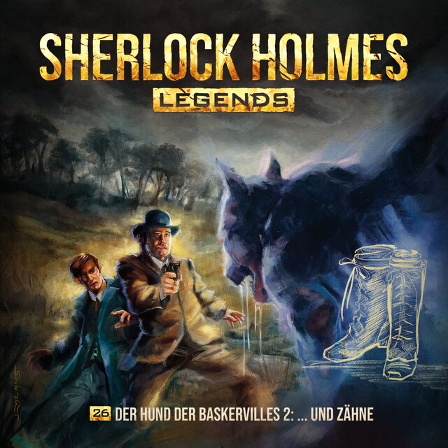 Couverture de livre pour Sherlock Holmes Legends, Folge 26: Der Hund der Baskervilles 2 - ...und Zähne