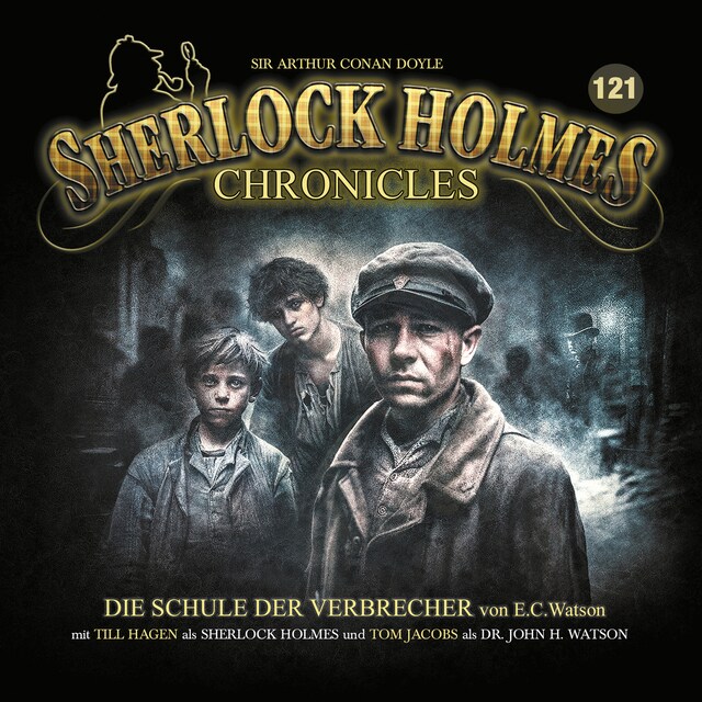 Boekomslag van Sherlock Holmes Chronicles, Folge 121: Die Schule der Verbrecher