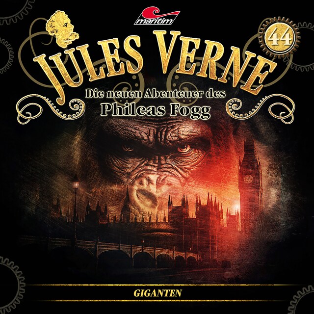 Book cover for Jules Verne, Die neuen Abenteuer des Phileas Fogg, Folge 44: Giganten