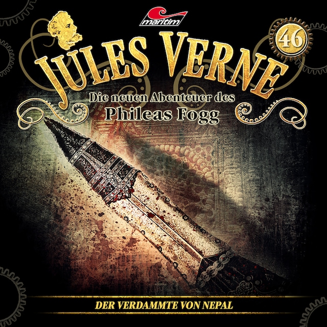 Book cover for Jules Verne, Die neuen Abenteuer des Phileas Fogg, Folge 46: Der Verdammte von Nepal (ungekürzt)