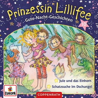 010/Gute-Nacht-Geschichten Folge 19+20 - Jule und das Einhorn / Schatzsuche im Dschungel als Hörbuch