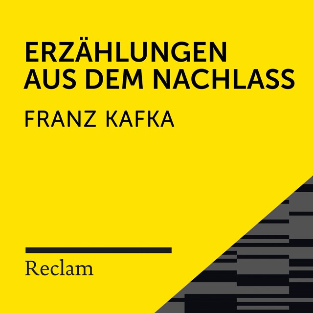 Buchcover für Kafka: Erzählungen aus dem Nachlass (Reclam Hörbuch)