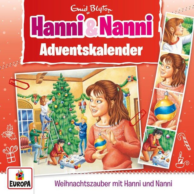 Buchcover für Adventskalender - Weihnachtszauber mit Hanni und Nanni