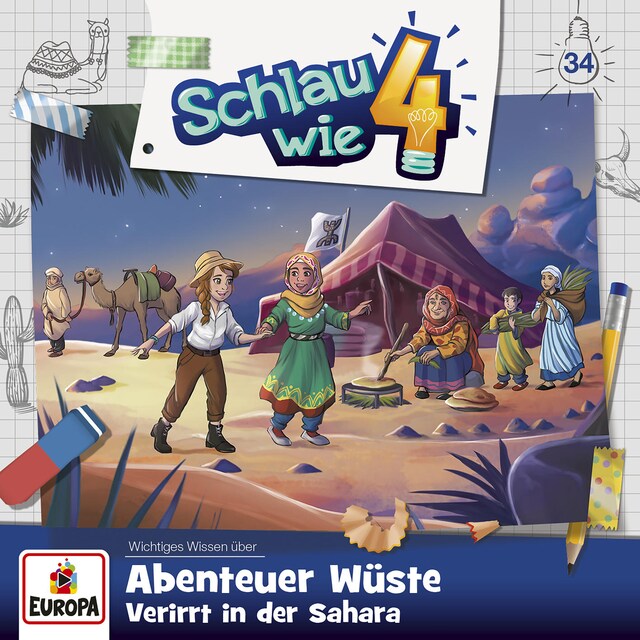 Buchcover für Folge 34: Abenteuer Wüste. Verirrt in der Sahara