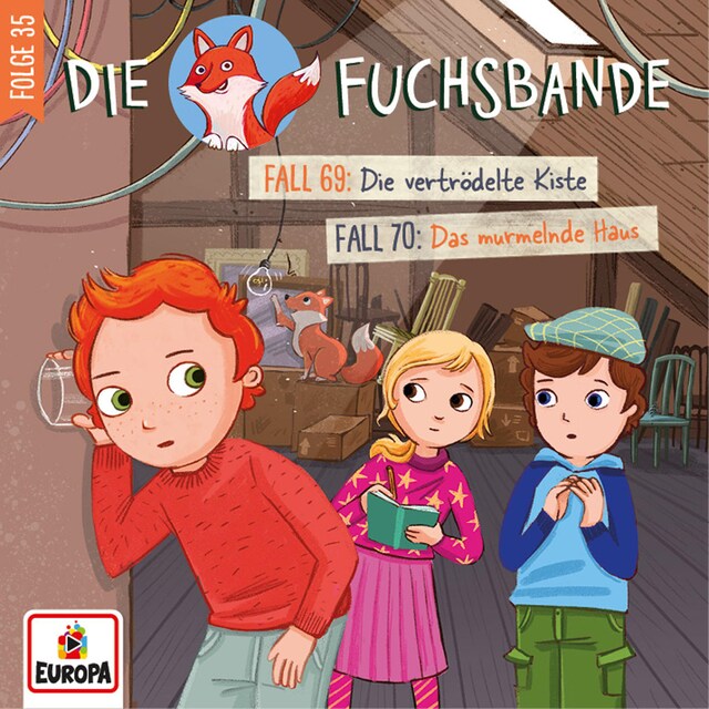Book cover for Folge 35: Fall 69: Die vertrödelte Kiste/Fall 70: Das murmelnde Haus