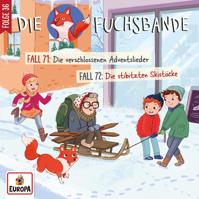 Book cover for Folge 36: Fall 71: Die verschlossenen Adventslieder/Fall 72: Die stibitzten Skistöcke
