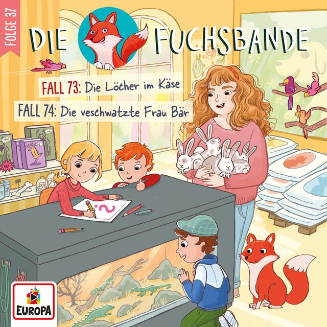 Buchcover für Folge 37: Fall 73: Die Löcher im Käse/Fall 74: Die verschwatzte Frau Bär