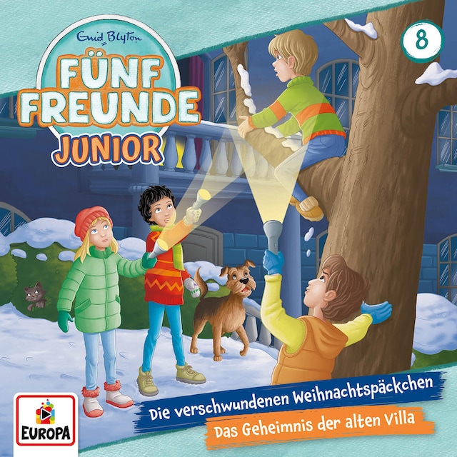 Buchcover für Folge 8: Die verschwundenen Weihnachtspäckchen/Das Geheimnis der alten Villa