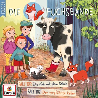 Folge 51: Fall 101: Die Kuh mit dem Schuh/Fall 102: Der verpfützte Keller als Hörbuch