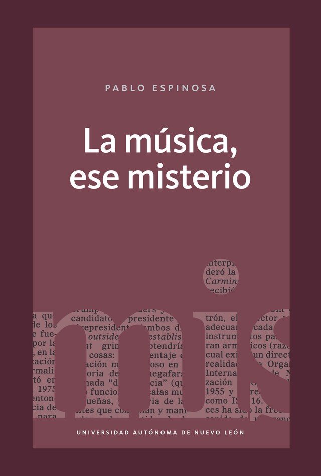 Book cover for La música, ese misterio