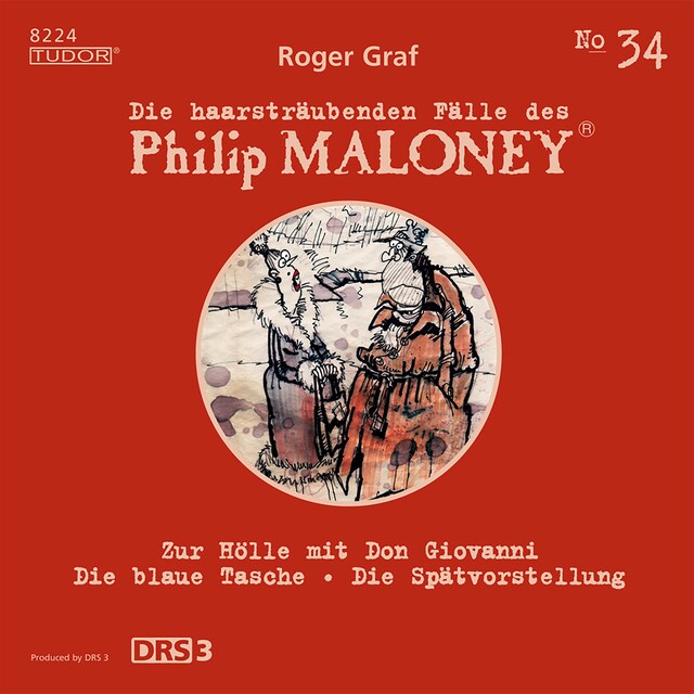 Kirjankansi teokselle Die haarsträubenden Fälle des Philip Maloney, No.34