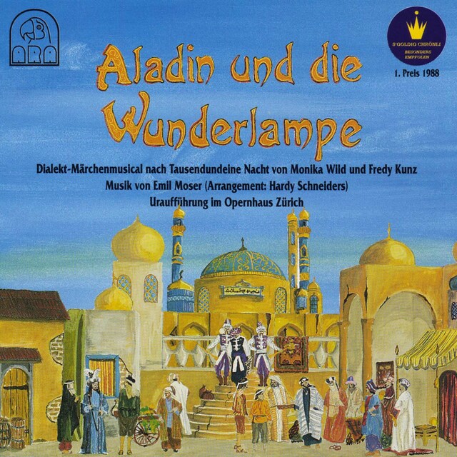 Copertina del libro per Aladin und die Wunderlampe (Dialekt-Märchenmusical nach Tausendundeine Nacht)