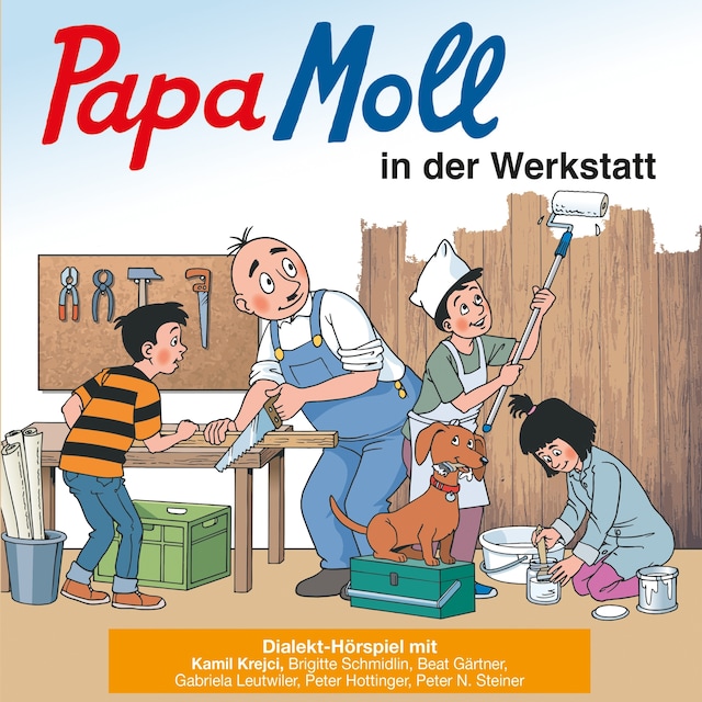 Buchcover für Papa Moll in der Werkstatt