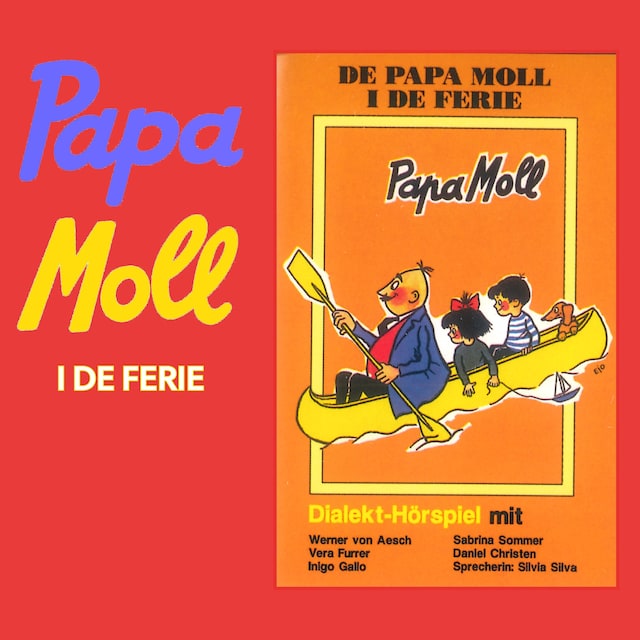 Bokomslag för De Papa Moll i de Ferie