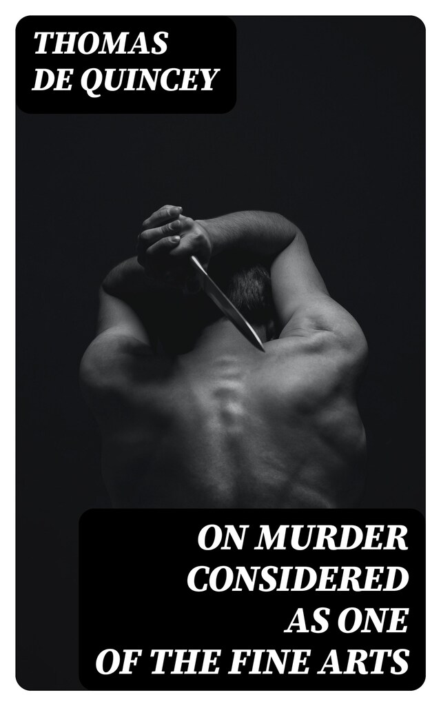 Book cover for On Murder Considered as one of the Fine Arts