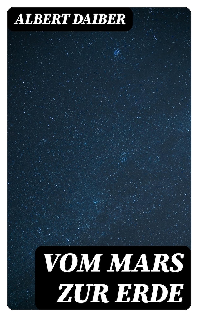 Book cover for Vom Mars zur Erde