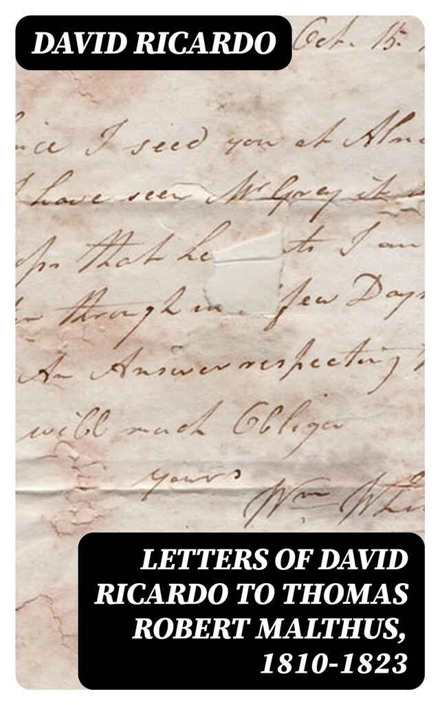 Book cover for Letters of David Ricardo to Thomas Robert Malthus, 1810-1823