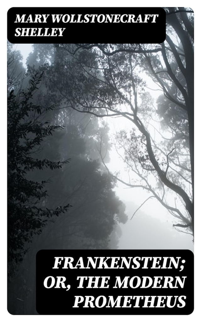 Book cover for Frankenstein; Or, The Modern Prometheus