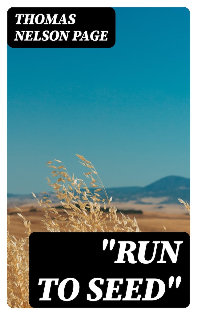 Copertina del libro per "Run To Seed"