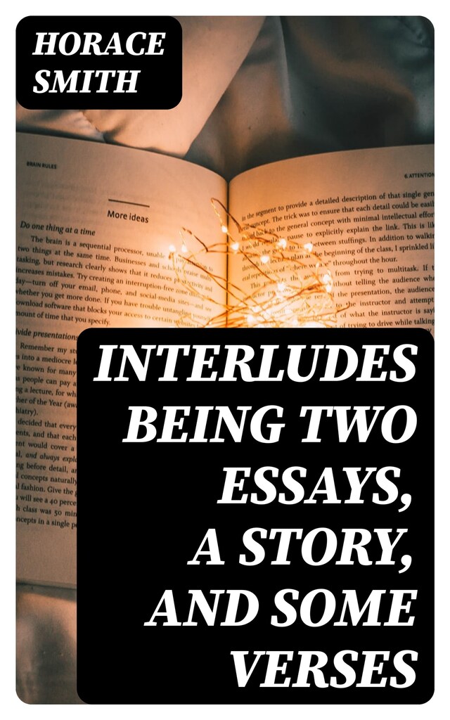 Book cover for Interludes being Two Essays, a Story, and Some Verses