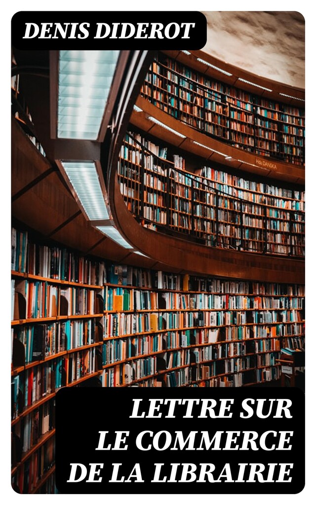 Book cover for Lettre sur le commerce de la librairie