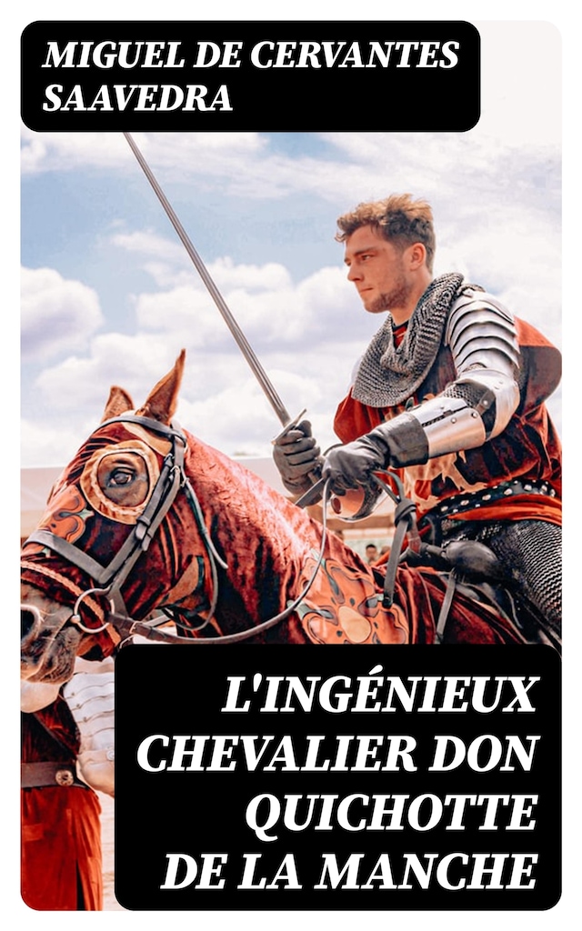 Kirjankansi teokselle L'ingénieux chevalier Don Quichotte de la Manche