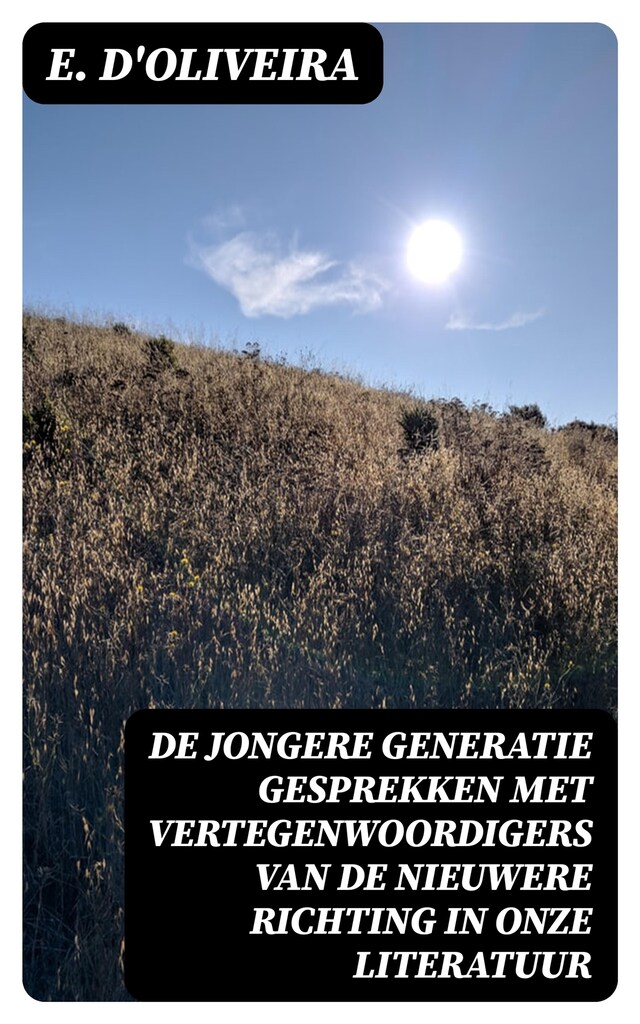 Bokomslag for De jongere generatie gesprekken met vertegenwoordigers van de nieuwere richting in onze literatuur